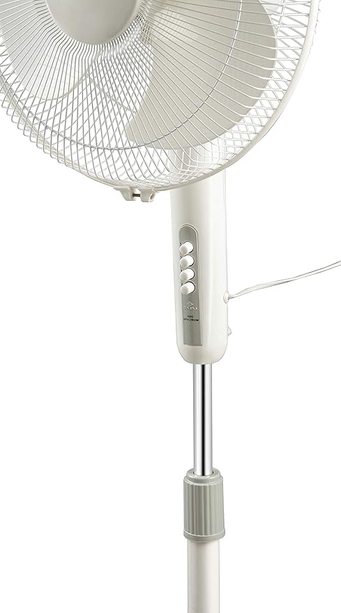 Bajaj Neo-Spectrum 400 MM Pedestal Fan for Home | High Air Delivery | High Speed | Full Copper Motor | 【Grey】