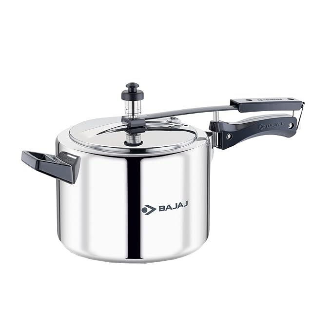 Bajaj Pcx 45 Ss 5 litre Stainless Steel Pressure Cooker With Inner Lid