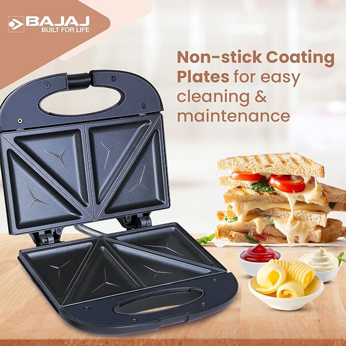 Bajaj SWX 3 Deluxe 800W 2-Slice Sandwich Toaster