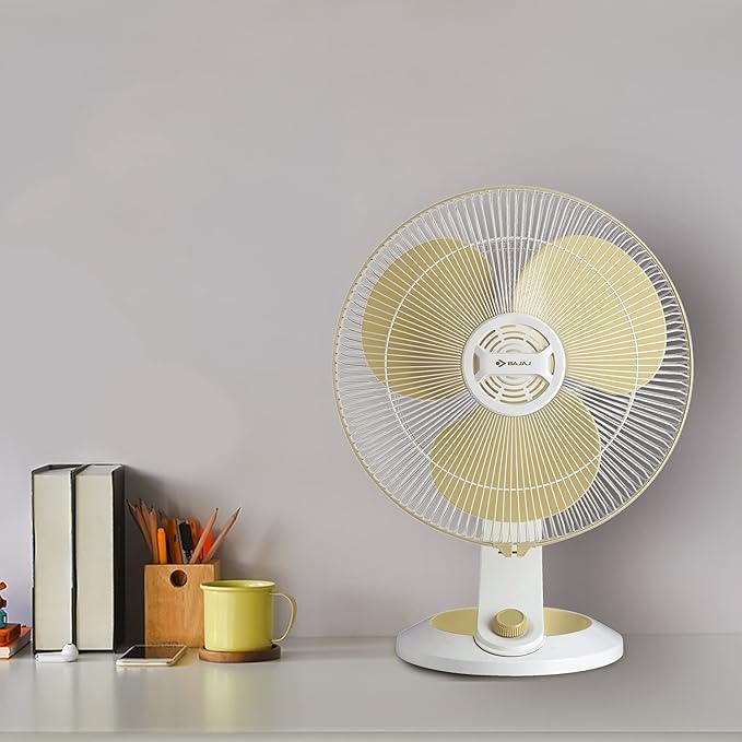 Bajaj Veloce 400 MM Table Fan For Home | Air Freshener Pocket