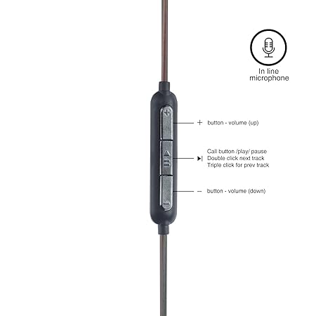 Gunter & Hanke Bass max 900 in Ear Headphones with mic Black