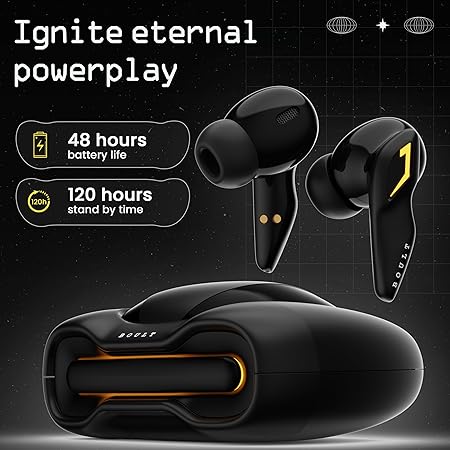 Boult Audio UFO Truly Wireless in Ear Earbuds with 48H Playtime (Black)