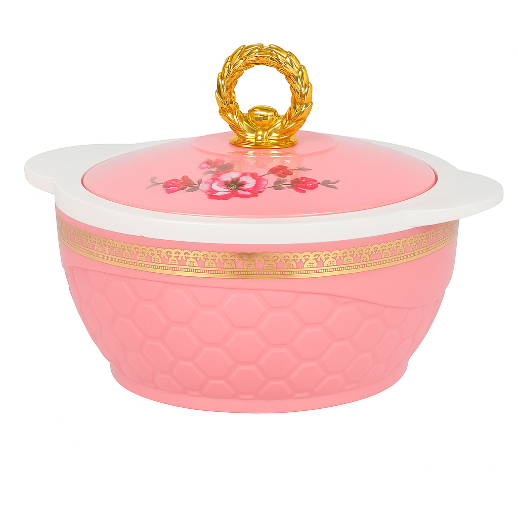 SANJEEV KAPOOR Premium HOUSEWARE Fiesta 1500 Casserole Pink | Stainless Steel | Insulated |BPA Free | Food Grade | Recyclable