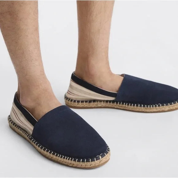 Zara Man Multi Coloured Contrast Split Suede Espadrilles. Size-7 UK
