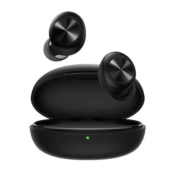 DIZO GoPods D(by realme Techlife), True Wireless in Earbuds with Enviornment Noise Cancellation(ENC), Bluetooth Headset (Black)
