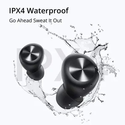 DIZO GoPods D(by realme Techlife), True Wireless in Earbuds with Enviornment Noise Cancellation(ENC), Bluetooth Headset (Black)