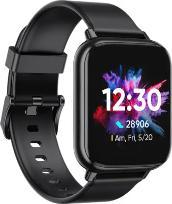 DIZO Watch 2 (by realme TechLife) (Black Strap, Free Size)