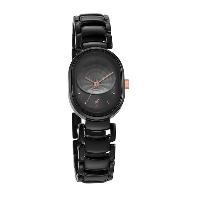 Fastrack Uptown Retreat Quartz Analog Black Dial Metal Strap Watch for Girls-NS6274KM01/NT6274KM01