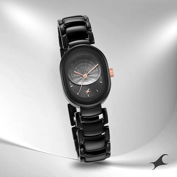 Fastrack Uptown Retreat Quartz Analog Black Dial Metal Strap Watch for Girls-NS6274KM01/NT6274KM01