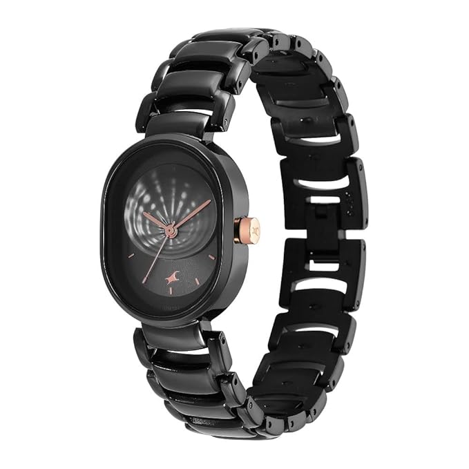Fastrack Uptown Retreat Quartz Analog Black Dial Metal Strap Watch for Girls-NS6274KM01/NT6274KM01