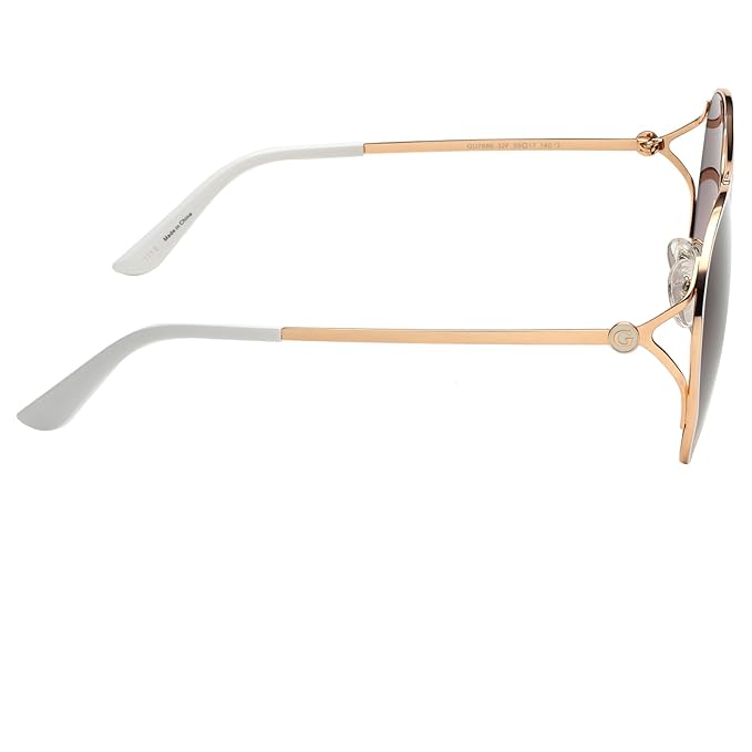 Guess Gradient Square Women Sunglasses -(GU7686 32F 59 S |59| Brown Color Lens)