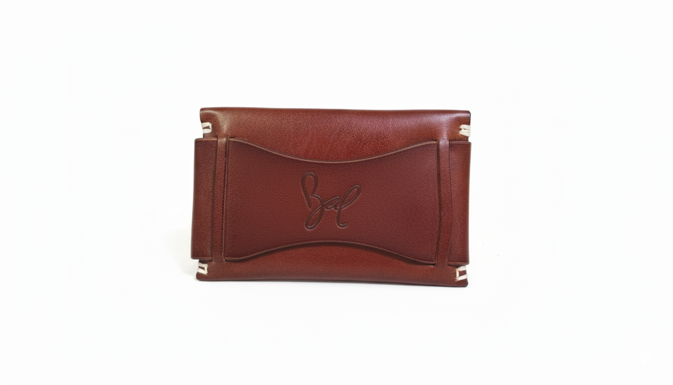 Rohit Bal Modern Leather Wallet for Men Dark Brown