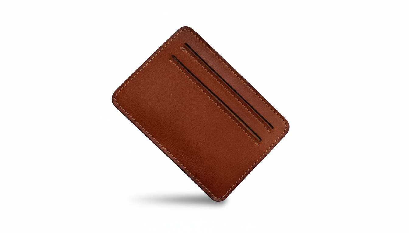 Rohit Bal Modern Leather Wallet for Men Dark Brown