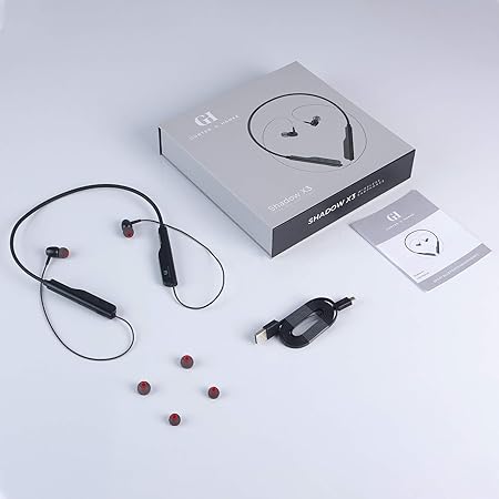 Gunter & Hanke Shadow X3 in-Ear Bluetooth Wireless Earphone with Mic Heavy Bass Superb Sound, Long Battery Life 360 Hrs Standby time (Black)