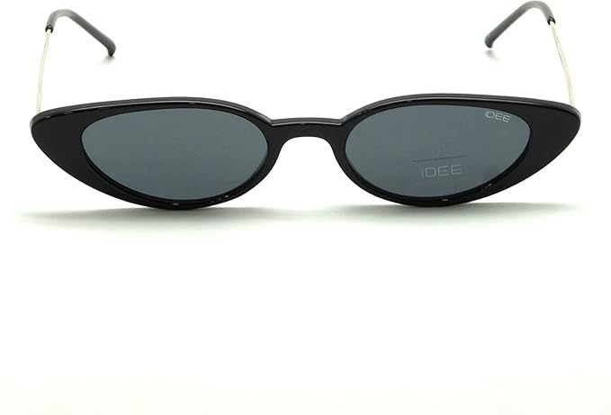 IDEE-S2580-C1 47mm Small Cat-eye Black UV Protection Unisex Sunglasses