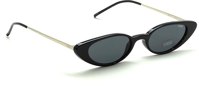 IDEE-S2580-C1 47mm Small Cat-eye Black UV Protection Unisex Sunglasses