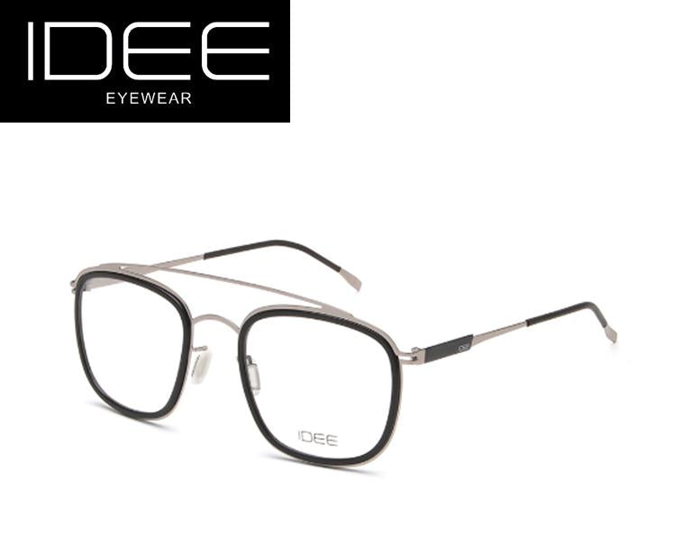 IDEE 1613 C4 49 Unisex  Brown Acetate Square frames