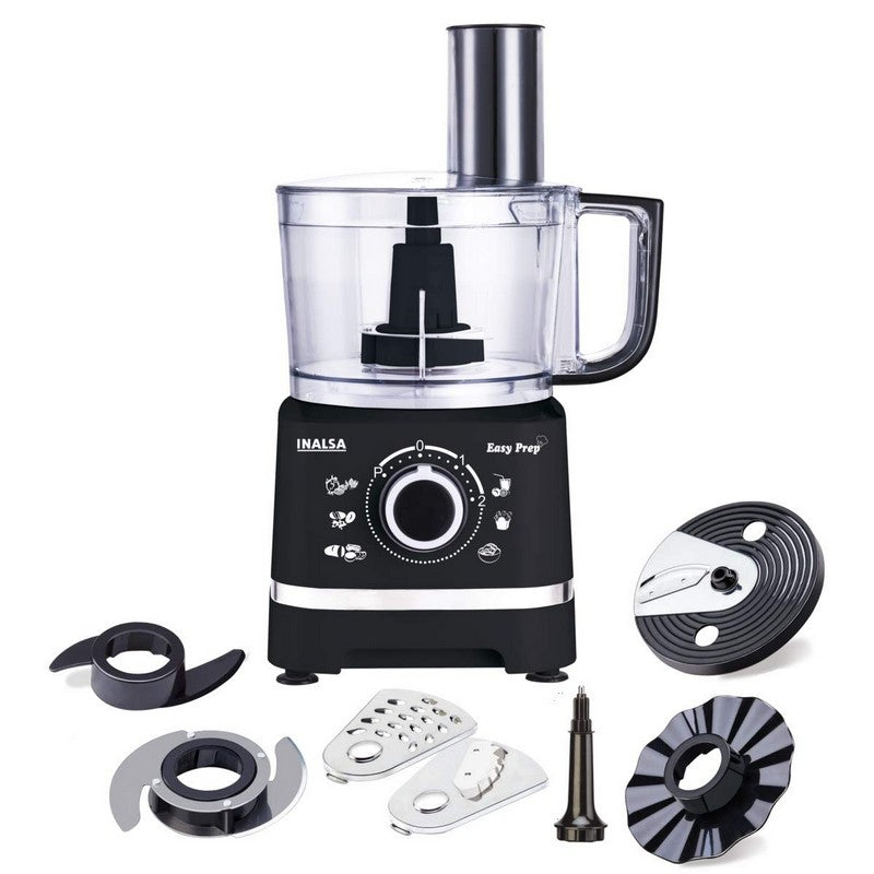 Inalsa Easy Prep_ 800 W Food Processor (Black)