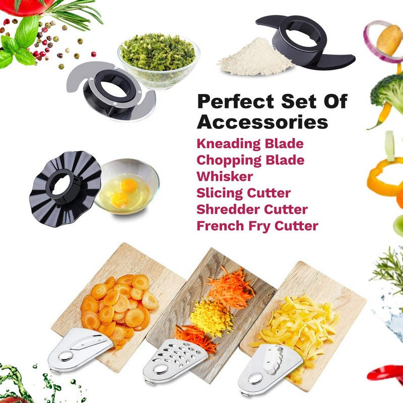 Inalsa Easy Prep_ 800 W Food Processor (Black)