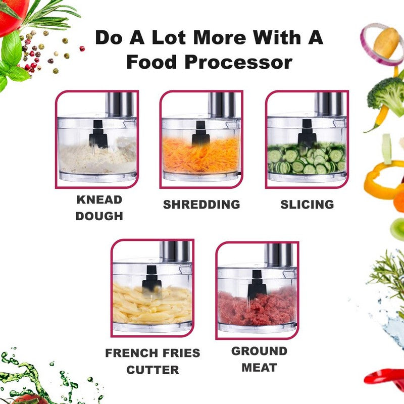 Inalsa Easy Prep_ 800 W Food Processor (Black)