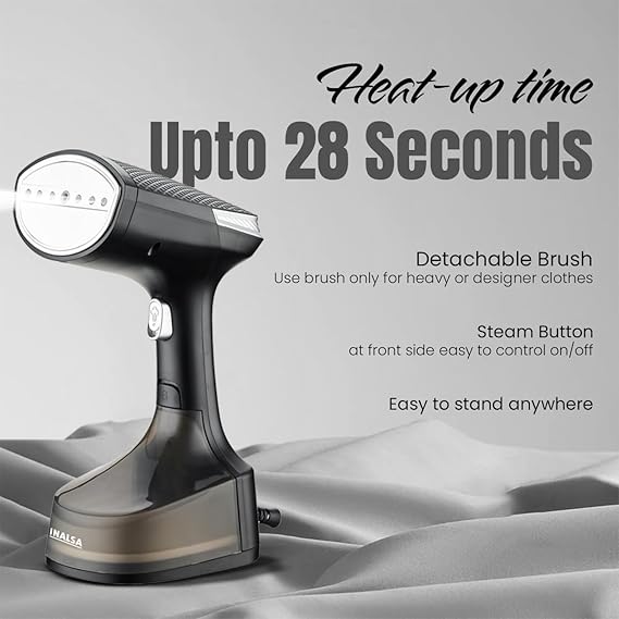 INALSA Garment Steamer for Clothes,Steam Iron Press - Vertical & Horizontal Steaming