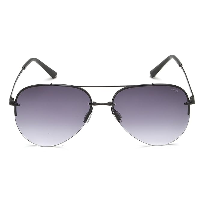 IRUS 100% UV protected sunglasses for Men | Size- Large | Shape- Aviator | Model- IRS1148C1SG