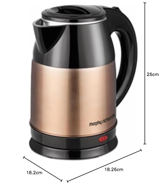 Radiant kettle 1.8L 1500 Watts Electric Kettle (Detachable Base, Dry Boil Cut Off Protection, 590027, Copper/Black)