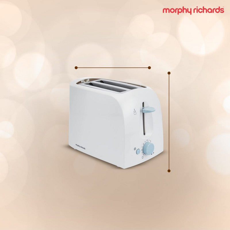 Morphy Richards AT 201 650 W Pop Up Toaster (White)