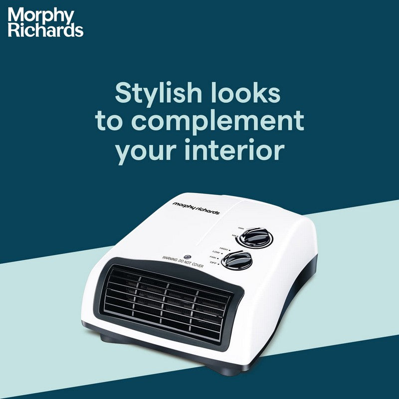 Morphy Richards Orbit 2000 Watts PTC Room Heater (White)