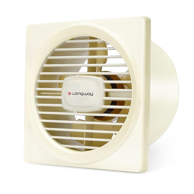 LONGWAY Gusto 6 Inch 150 MM Ventilation Exhaust Fan | High Speed Powerful Motor | Suitable for Bathroom, Kitchen, Office (Ivory)