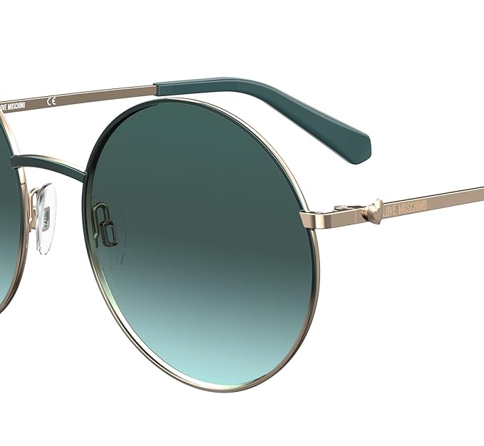 Love Moschino Women UV Protected Green Lens Metal Round Sunglasses - 716736715957 (203871ZI955EQ)