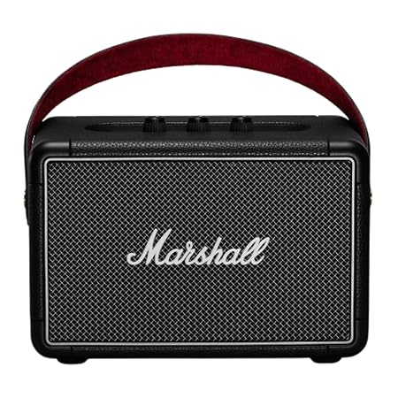 Marshall Kilburn II Portable Bluetooth Speaker with 20+ Hours of Portable Playtime, (360° Sound), Water-Resistant (IPX2) Black
