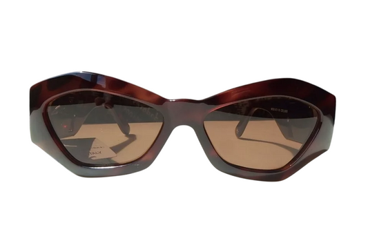 GIANNI VERSACE Vintage Women's Sunglasses Mod.421/B Col.900 Shade Gold