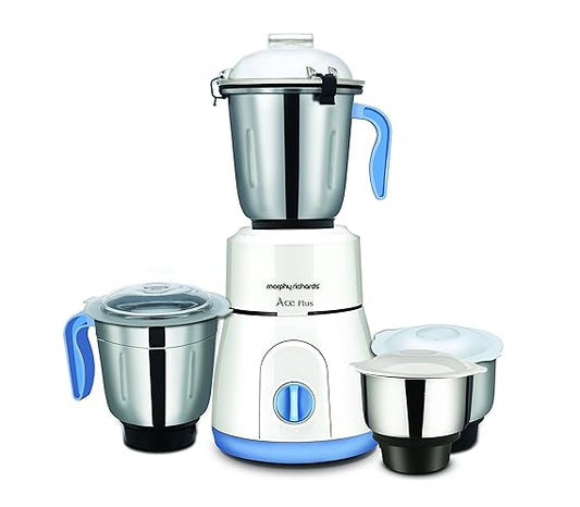 Morphy Richards Ace Plus 750W Mixer Grinder with 3 Jars (White)