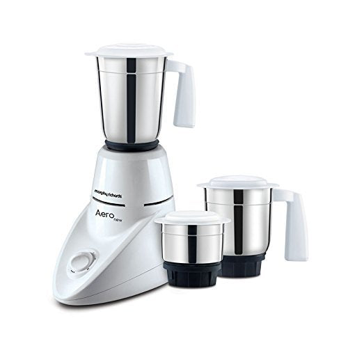 Morphy Richards Aero 500W Mixer Grinder with 3 Jars (White)