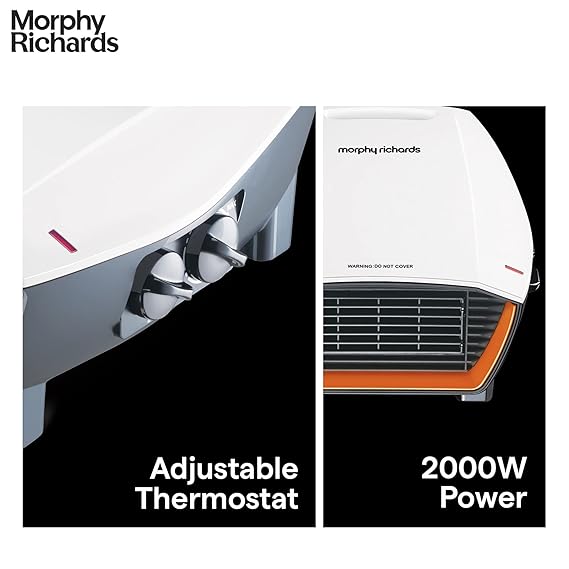 Morphy Richards Aristo 2000 Watts PTC Room Heater (White)