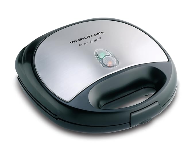 Morphy Richards New Toast and Grill Sandwich Maker (Silver and Black)
