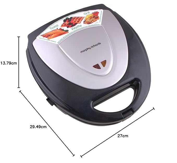 Morphy Richards New Toast and Grill Sandwich Maker (Silver and Black)