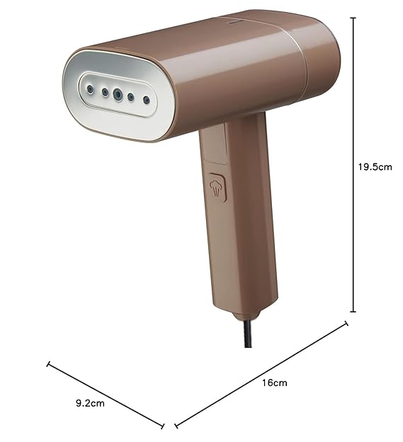 Morphy Richards SteamPro 1300 W Handheld Garment Steamer | With 130ml Detachable Water Tank | Foldable & Lightweight | Champagne Gold
