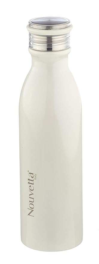 Nouvetta Indigo Double Wall Stainless Steel Flask Bottle , 750 ml, White