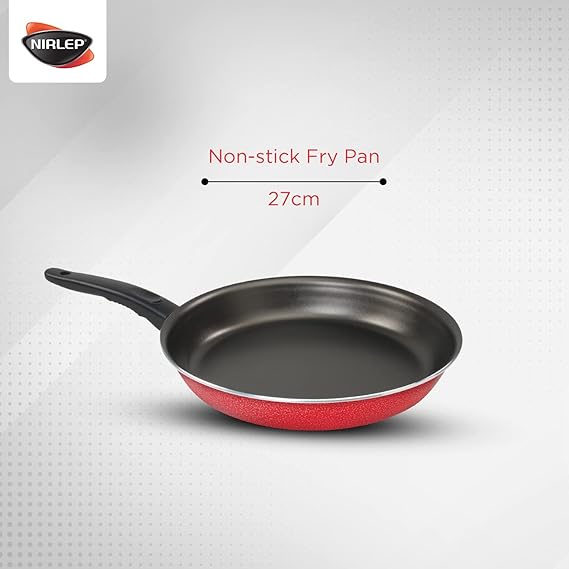 NIRLEP Sakhi Dura Pan, Dia-27 cm,2.6 mm,2000 ml, Red, Aluminium