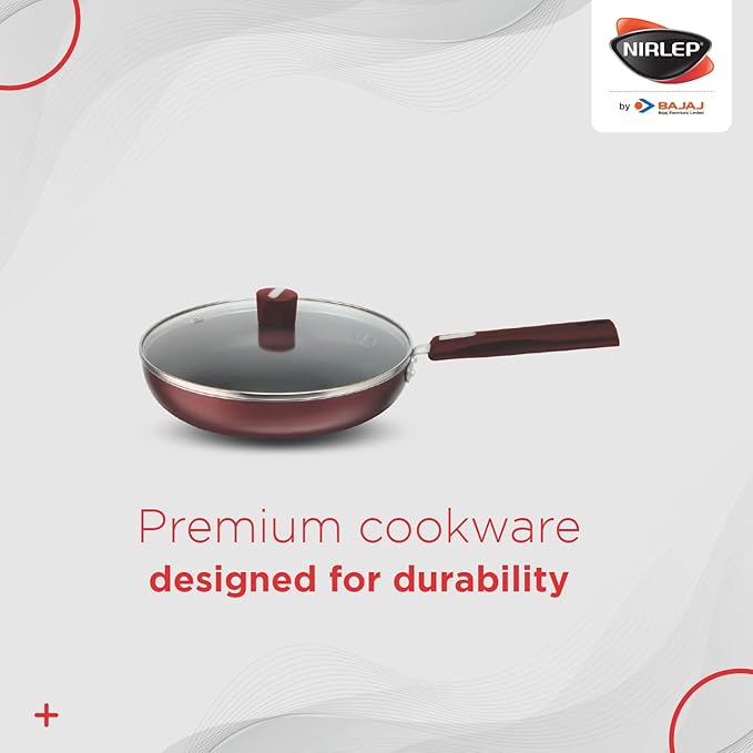 NIRLEP Select Fry PAN (with Glass LID) 22CM