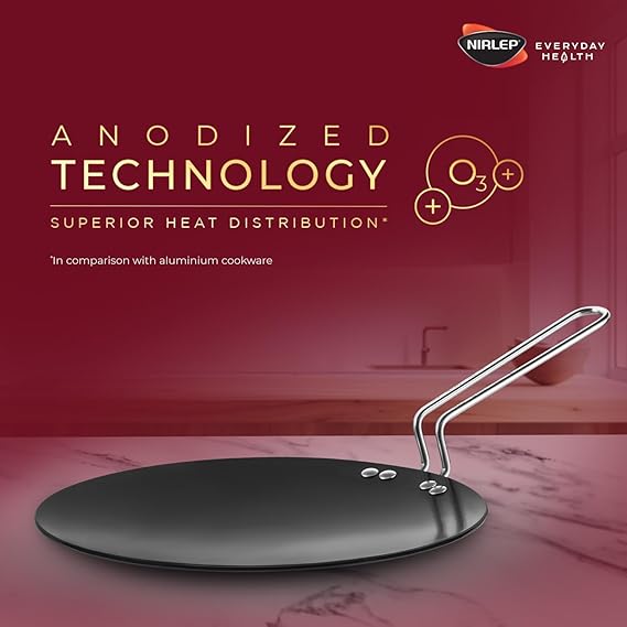 Nirlep Ebony ECG22N Concave Roti Tawa 22 cm