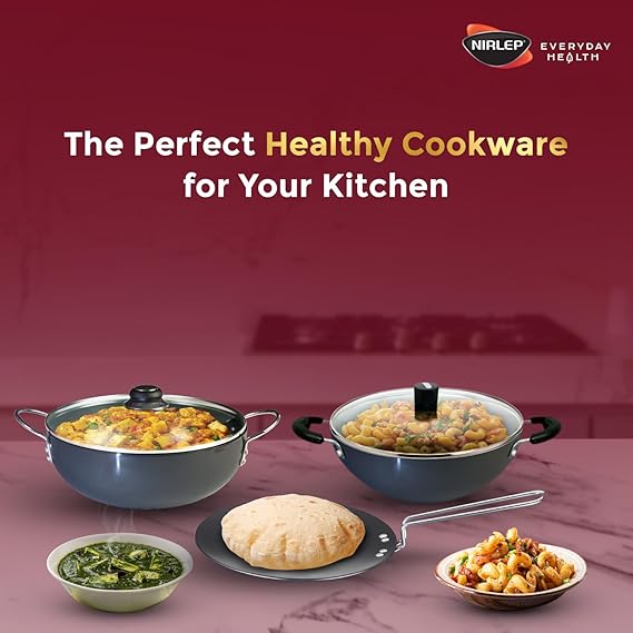 Nirlep Ebony ECG22N Concave Roti Tawa 22 cm