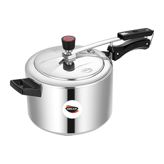 Nirlep Nutri Health 5 Liter Inner Lid Aluminum Pressure Cooker with Induction Bottom