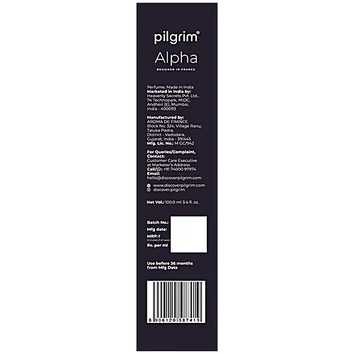 Pilgrim Alpha Eau De Parfume, 100 ml