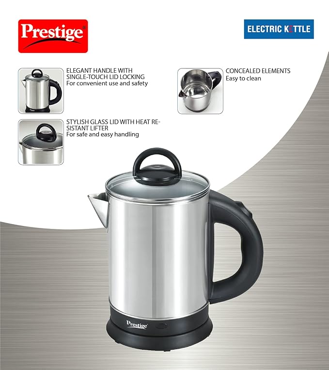 Prestige PKGSS 1.7L 1500W Electric Kettle (Stainless Steel)