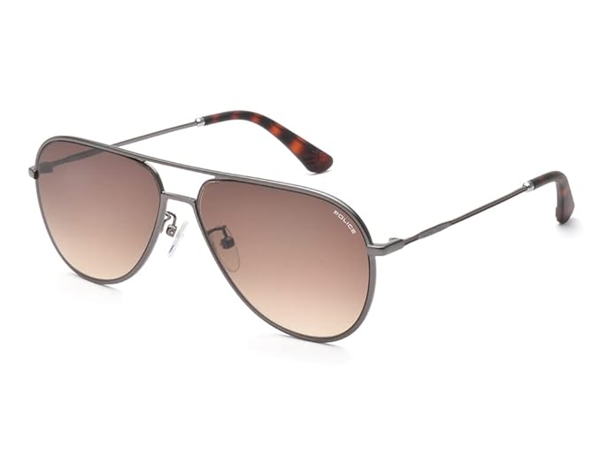 Police Aviator Metal Men UV Protected Full Rim Sunglasses (SPL359K)
