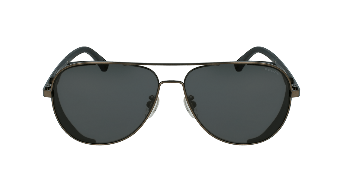 Police Aviator Grey Sunglasses For Men SPL721A