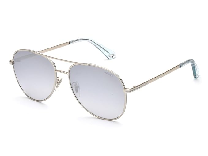 POLICE 100% UV protected sunglasses for Men | Size- Large | Shape- Aviator | Model- SPL777A58528XSG